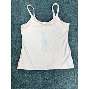 Adidas Adicolor Cont Rib 2x2 Tank Top Peach Whip Womens XL Ribbed Flex Fit